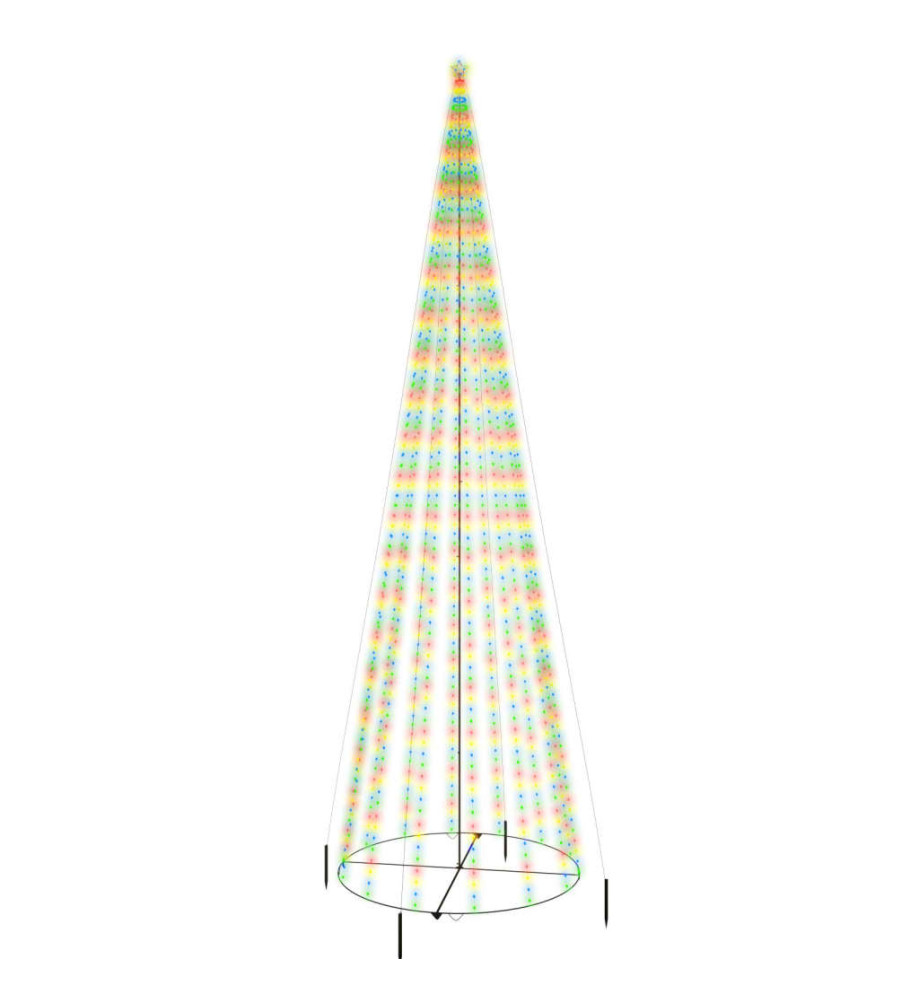 Arbre de Noël cône 1134 LED Colorées 230x800 cm