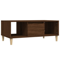 Table basse Chêne marron 90x50x36,5 cm Bois d'ingénierie