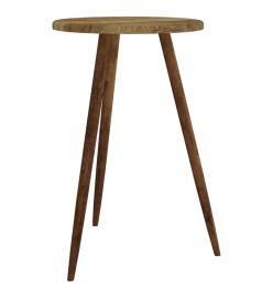 Table de bistro Marron foncé Ø50x76 cm MDF et fer