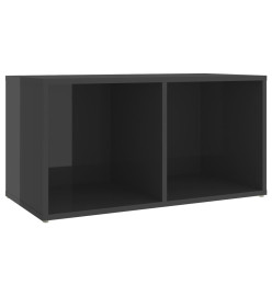 Meuble TV Gris brillant 72x35x36,5 cm Aggloméré