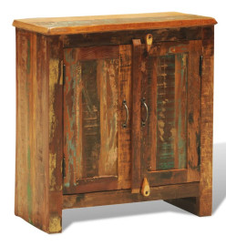 Armoire vintage avec 2 portes Bois massif de récupération