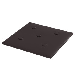 Panneaux muraux 12 pcs Noir 30x30 cm Similicuir 1,08 m²