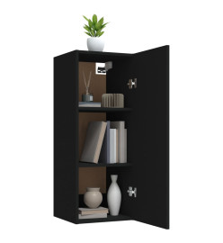 Armoire murale Noir 34,5x34x90 cm Bois d'ingénierie