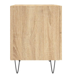 Table de chevet chêne sonoma 40x35x47,5 cm bois d’ingénierie