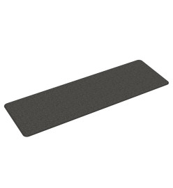 Tapis de couloir aspect sisal anthracite 50x150 cm