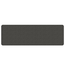 Tapis de couloir aspect sisal anthracite 50x150 cm