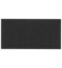 Panneaux muraux 12 pcs Noir 30x15 cm Tissu 0,54 m²