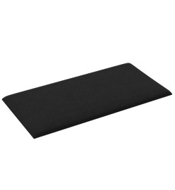 Panneaux muraux 12 pcs Noir 30x15 cm Tissu 0,54 m²