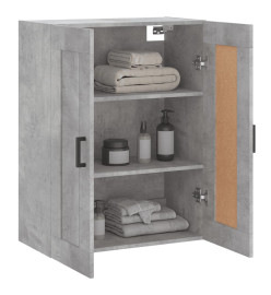 Armoire murale gris béton 69,5x34x90 cm bois d'ingénierie