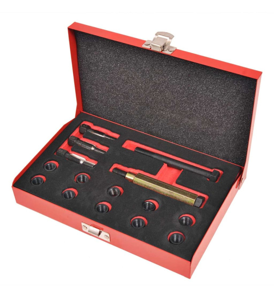 Kit réparation filetage bougie de préchauffage 15 pcs M10x1,0mm