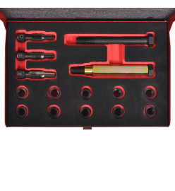 Kit réparation filetage bougie de préchauffage 15 pcs M10x1,0mm