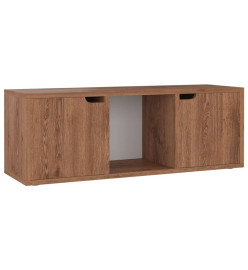 Meuble TV Chêne marron 88,5x27,5x30,5 cm Aggloméré