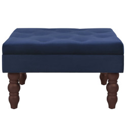 Tabouret Bleu marine 60x60x36 cm Velours