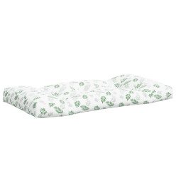 Coussins de palette 2 pcs motif de feuilles tissu Oxford