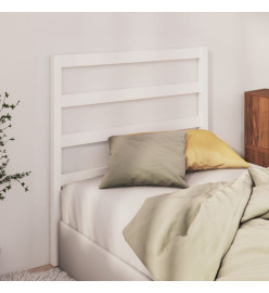 Tête de lit Blanc 106x4x100 cm Bois massif de pin