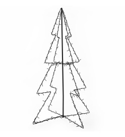 Arbre de Noël cône 160 LED d'intérieur/d'extérieur 78x120 cm