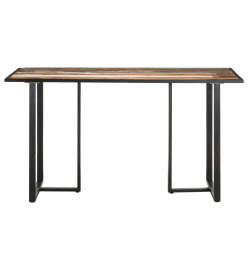 Table de salle à manger 140 cm Bois de récupération massif