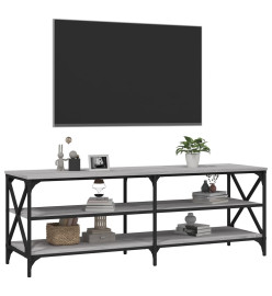 Meuble TV sonoma gris 140x40x50 cm bois d'ingénierie