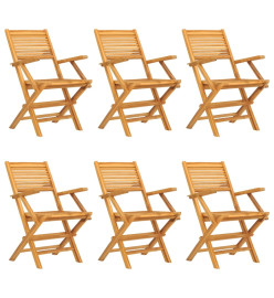 Ensemble à dîner de jardin 7 pcs Bois de teck solide