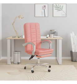 Fauteuil inclinable de bureau Rose Similicuir