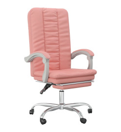 Fauteuil inclinable de bureau Rose Similicuir