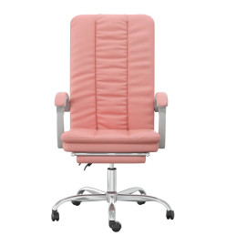 Fauteuil inclinable de bureau Rose Similicuir