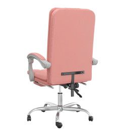 Fauteuil inclinable de bureau Rose Similicuir