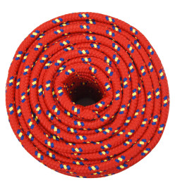 Corde de bateau Rouge 14 mm 100 m Polypropylène