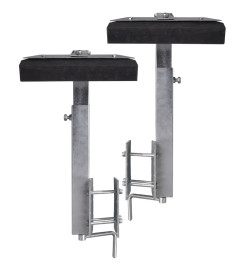 Set de 2 supports à barre inclinable 63 - 88 cm pour remorque à bateau