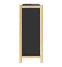 Armoire à chaussures Noir 57,5x33x80 cm Bois d'ingénierie