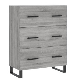 Buffet haut Sonoma gris 69,5x34x180 cm Bois d'ingénierie