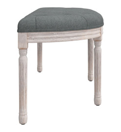 Banc Gris foncé 110,5x45x49 cm Tissu