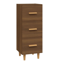 Buffet Chêne marron 34,5x34x90 cm Bois d'ingénierie