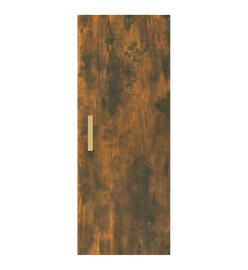 Armoire murale Chêne fumé 34,5x34x90 cm Bois d'ingénierie