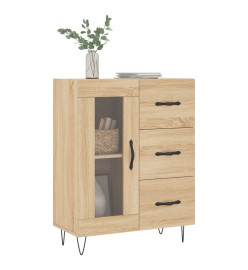 Buffet chêne sonoma 69,5x34x90 cm bois d'ingénierie