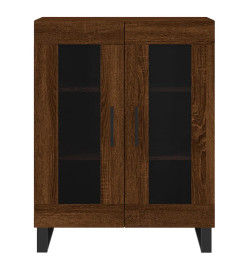 Buffet chêne marron 69,5x34x90 cm bois d'ingénierie