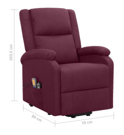 Fauteuil de massage Violet Tissu