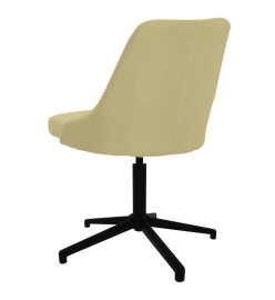 Chaise pivotante de bureau Vert Tissu