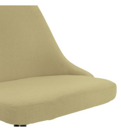 Chaise pivotante de bureau Vert Tissu