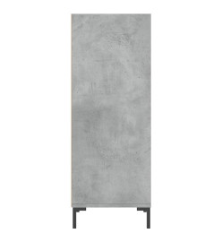 Buffet gris béton 34,5x32,5x90 cm bois d'ingénierie