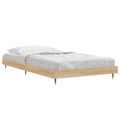 Cadre de lit chêne sonoma 90x200 cm bois d'ingénierie