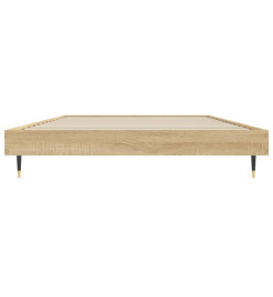 Cadre de lit chêne sonoma 90x200 cm bois d'ingénierie