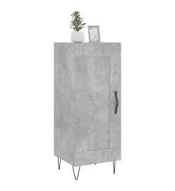 Buffet Gris béton 34,5x34x90 cm Bois d'ingénierie