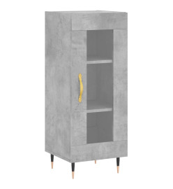 Buffet Gris béton 34,5x34x90 cm Bois d'ingénierie