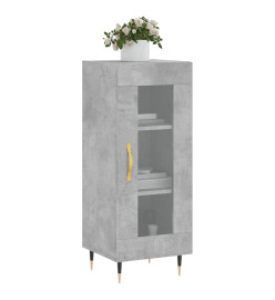 Buffet Gris béton 34,5x34x90 cm Bois d'ingénierie