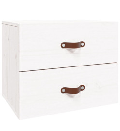 Tables de chevet murales 2 pcs Blanc 50x36x40 cm