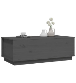 Table basse Gris 100x50x35 cm Bois massif de pin