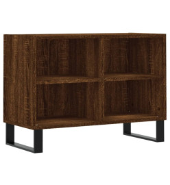 Meuble TV chêne marron 69,5 x 30 x 50 cm bois d'ingénierie