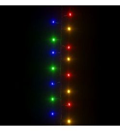 Guirlande à LED compacte avec 3000 LED Multicolores 65 m PVC