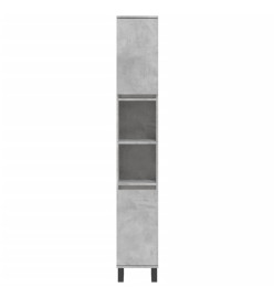 Ensemble de meubles de salle de bain 3 pcs gris béton